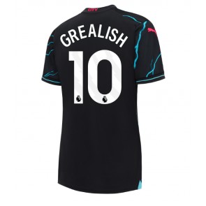 Manchester City Jack Grealish #10 Koszulka Trzecich Kobiety 2023-24 Krótki Rękaw